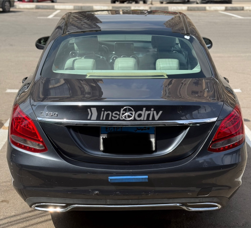 Mercedes C 180 2015 Gray Automatic Used for Sale in Nasr city - 7