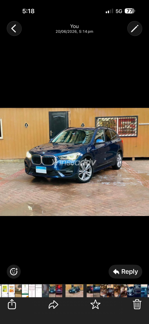 بي ام دبليو X1 2020 أزرق أوتوماتيك مستعملة للبيع في الجيزة - 3