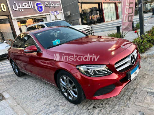 Mercedes C 180 2018 Red Automatic Used for Sale in Giza - 1