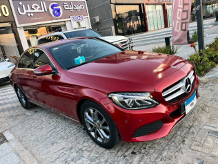 مرسيدس C 180 2018 أحمر أوتوماتيك مستعملة للبيع في الجيزة
