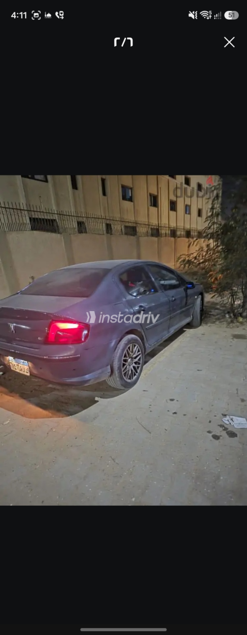 بيجو 407 2008 رمادي أوتوماتيك مستعملة للبيع في الجيزة - 6