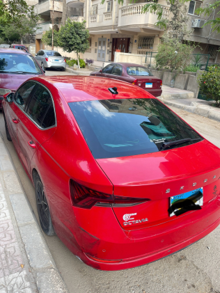 سكودا اوكتافيا A8 2021 أحمر أوتوماتيك مستعملة للبيع في مدينة نصر
