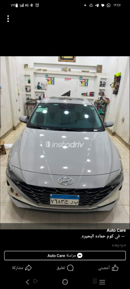هيونداي إلنترا سى ان 7 2021 فضي أوتوماتيك مستعملة للبيع في البحيرة - 4