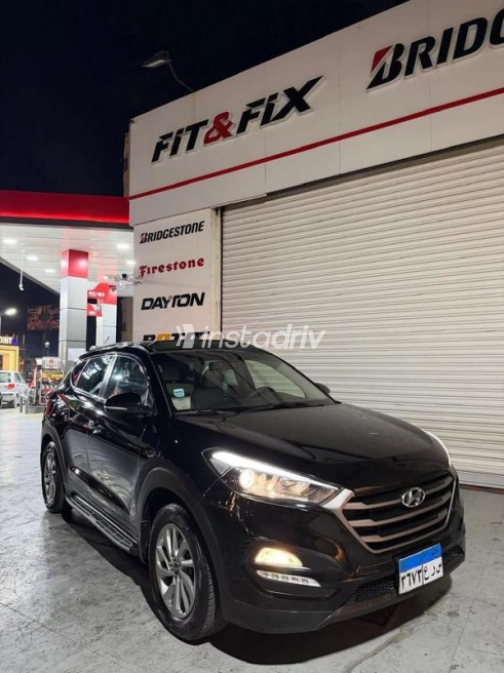 هيونداي توسان 2019 أسود أوتوماتيك مستعملة للبيع في الإسكندرية - 1