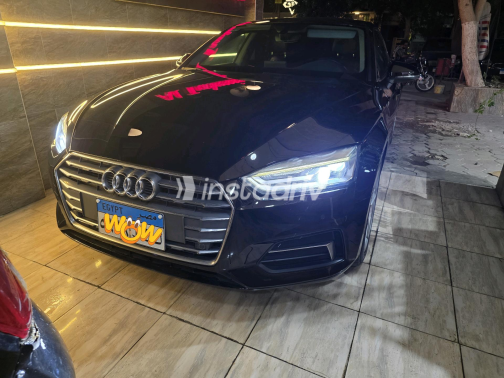 اودي A5 2019 أسود أوتوماتيك مستعملة للبيع في مصر الجديدة - 4