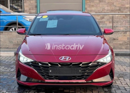 Hyundai Avante 2021 Dark Red Automatic Used for Sale in 6 October - 1