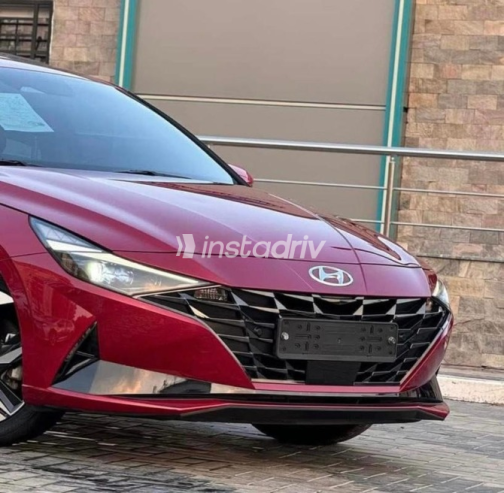Hyundai Avante 2021 Dark Red Automatic Used for Sale in 6 October - 2