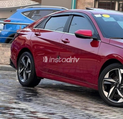 Hyundai Avante 2021 Dark Red Automatic Used for Sale in 6 October - 3