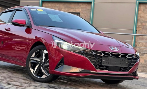 Hyundai Avante 2021 Dark Red Automatic Used for Sale in 6 October - 4