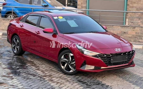 Hyundai Avante 2021 Dark Red Automatic Used for Sale in 6 October - 5