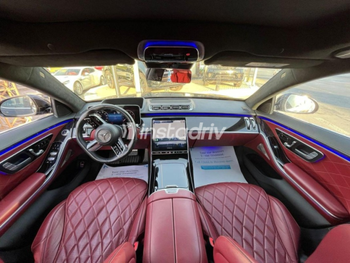 Mercedes S 500 2021 Black Automatic Used for Sale in Sheikh Zayed City - 4