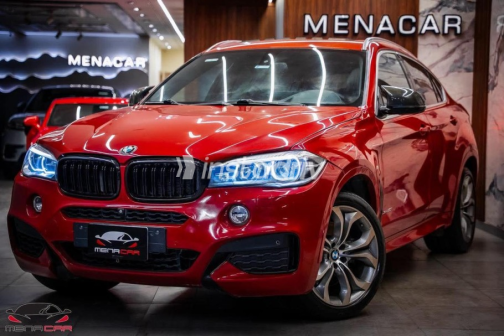 بي ام دبليو X6 M 2018 أحمر أوتوماتيك مستعملة للبيع في القاهرة - 3