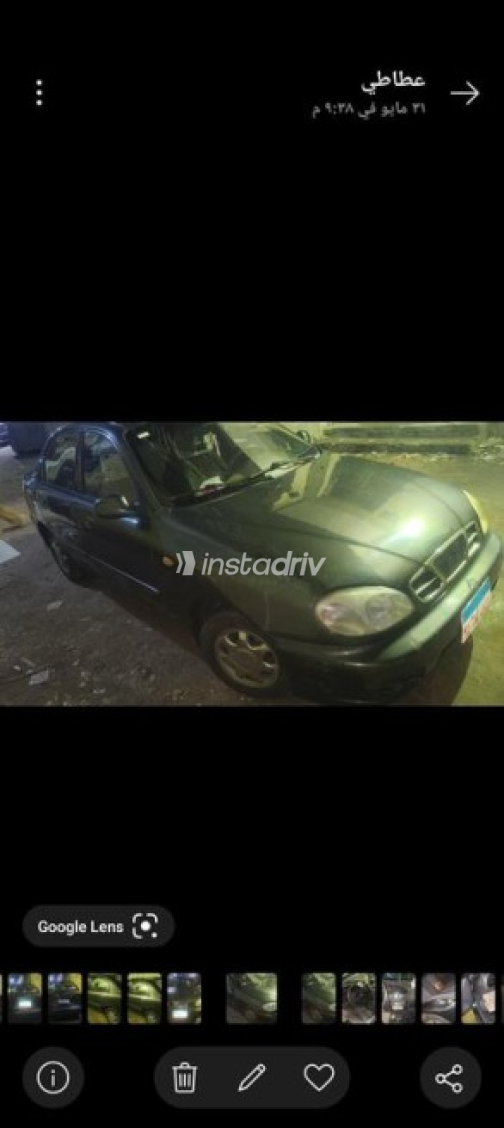 دايو لانوس 2 2002 رمادي يدوي مستعملة للبيع في الجيزة - 2