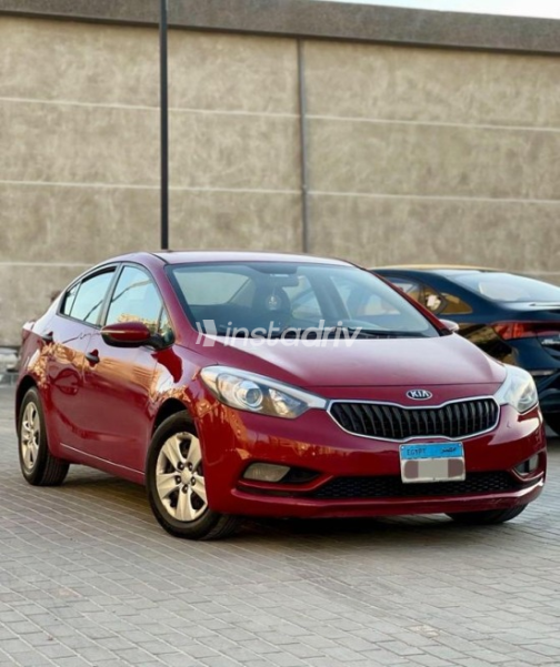 Kia Cerato 2014 Dark Red Automatic Used for Sale in Nasr city - 1