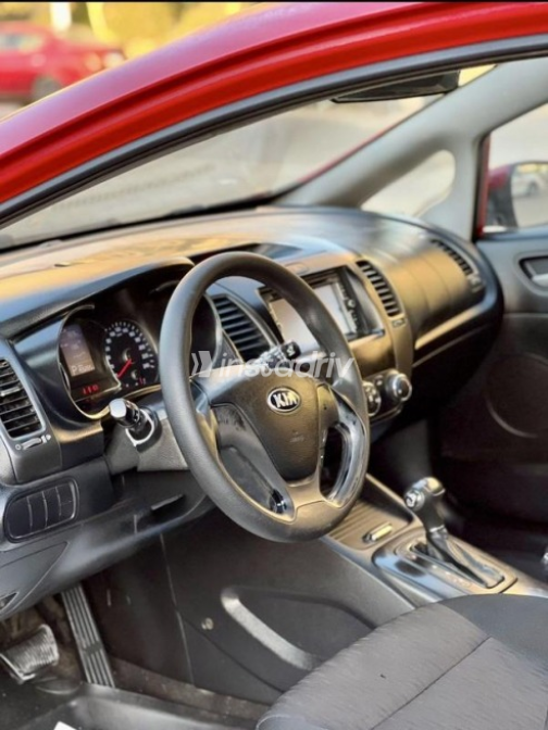 Kia Cerato 2014 Dark Red Automatic Used for Sale in Nasr city - 10