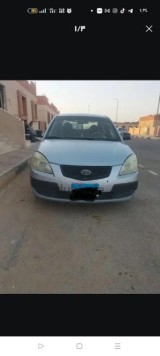 كيا ريو 2008 فضي يدوي مستعملة للبيع في البحر الأحمر