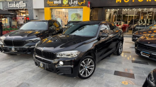 بي ام دبليو X6 2018 أسود أوتوماتيك مستعملة للبيع في القاهرة