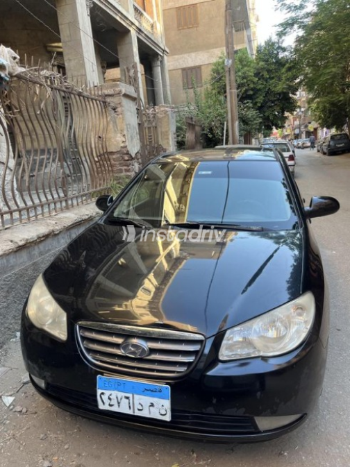 هيونداي إلنترا اتش دى 2008 أسود أوتوماتيك مستعملة للبيع في المنيا‎ - 2