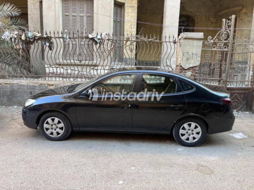 هيونداي إلنترا اتش دى 2008 أسود أوتوماتيك مستعملة للبيع في المنيا‎ - 4