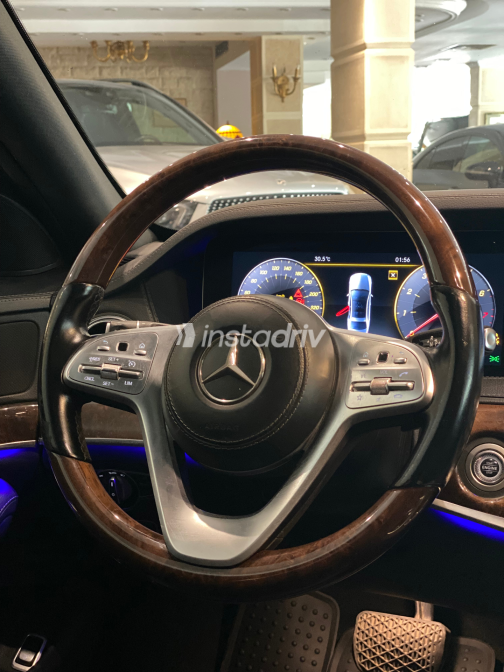 Mercedes S 450 2018 Black Automatic Used for Sale in Heliopolis - 9