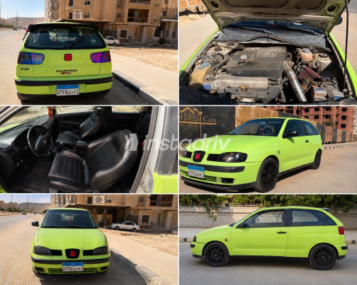 سيات ابيزا 2000 أخضر يدوي مستعملة للبيع في المعادى - 3