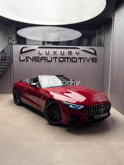 Mercedes SL Class 2024 Red Automatic Used for Sale in Cairo - 3