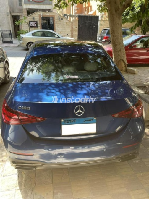 Mercedes C 180 2022 Dark Blue Automatic Used for Sale in Cairo - 5