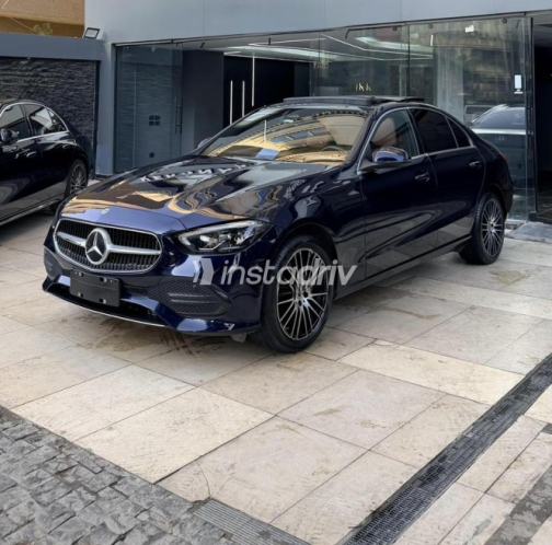 Mercedes C 180 2023 Dark Blue Automatic Used for Sale in Cairo - 1