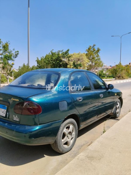 دايو لانوس 1999 أخضر غامق يدوي مستعملة للبيع في العبور - 3