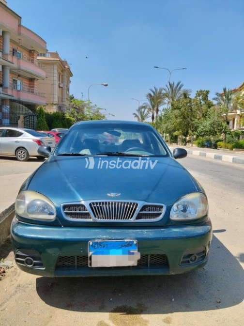 دايو لانوس 1999 أخضر غامق يدوي مستعملة للبيع في العبور - 4