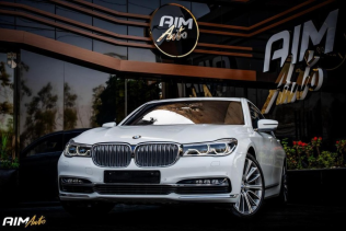 بي ام دبليو 740 2019 أبيض أوتوماتيك مستعملة للبيع في القاهرة