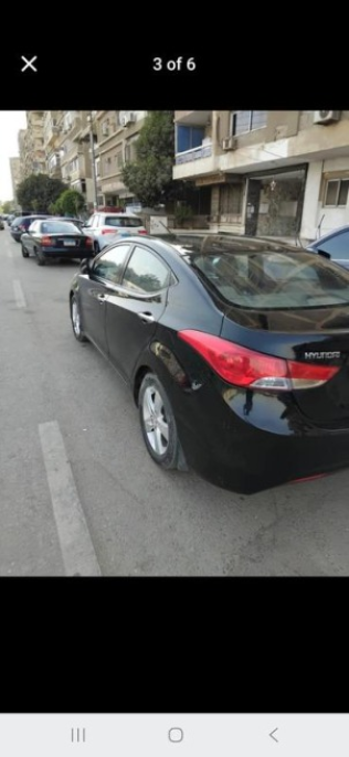 هيونداي إلنترا ام دى 2013 أسود أوتوماتيك مستعملة للبيع في مدينة نصر