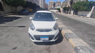 كيا بيكانتو 2012 أبيض أوتوماتيك مستعملة للبيع في الإسكندرية
