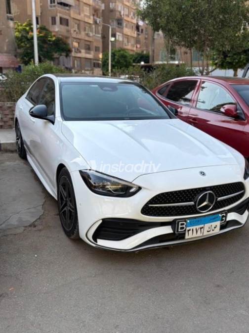 Mercedes C 180 2023 White Automatic Used for Sale in Nasr city - 2