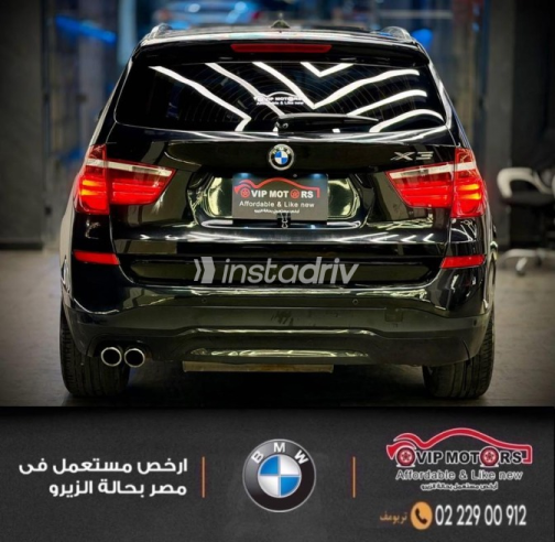 BMW X3 2015 Black Automatic Used for Sale in Cairo - 3