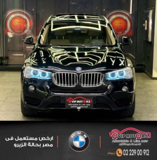 بي ام دبليو X3 2015 أسود أوتوماتيك مستعملة للبيع في القاهرة