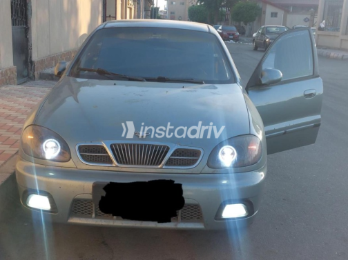 دايو لانوس 2 2008 أخضر غامق يدوي مستعملة للبيع في الإسماعيلية - 3