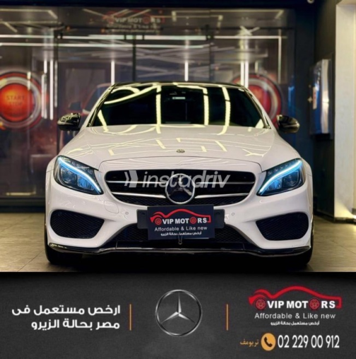 Mercedes C 180 2018 White Automatic Used for Sale in Cairo - 3