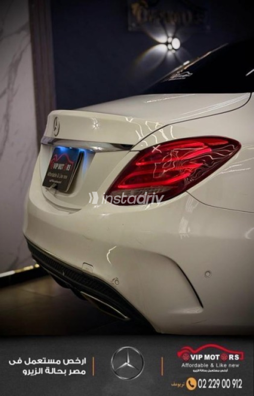 Mercedes C 180 2018 White Automatic Used for Sale in Cairo - 9