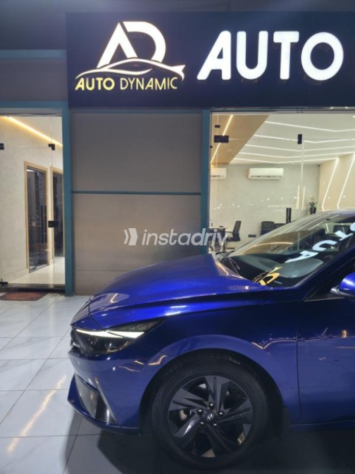 Hyundai Elantra 2021 Dark Blue Automatic Used for Sale in Nasr city - 9