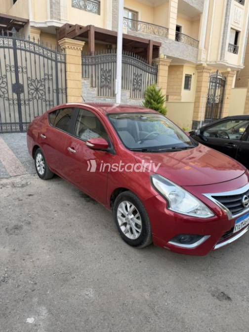 Nissan Sunny 2020 Dark Red Automatic Used for Sale in Nasr city - 2