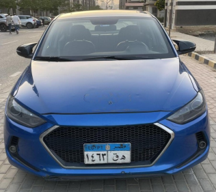 هيونداي إلنترا اى دى 2019 أزرق أوتوماتيك مستعملة للبيع في الجيزة