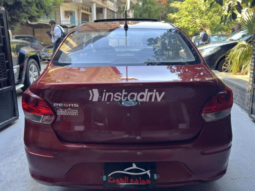 Kia Pegas 2020 Dark Red Automatic Used for Sale in Heliopolis - 3