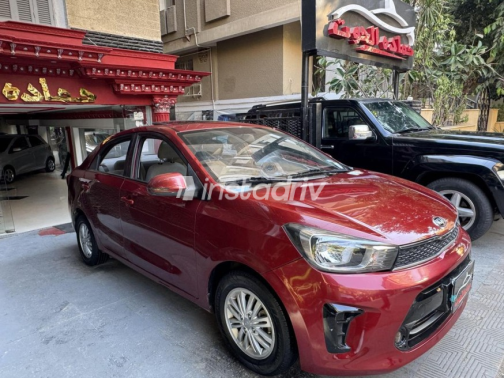 Kia Pegas 2020 Dark Red Automatic Used for Sale in Heliopolis - 7