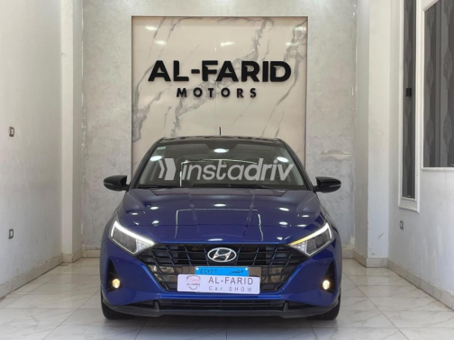 Hyundai I20 2022 Dark Blue Automatic Used for Sale in Greater Cairo ( Cairo + Giza) - 1