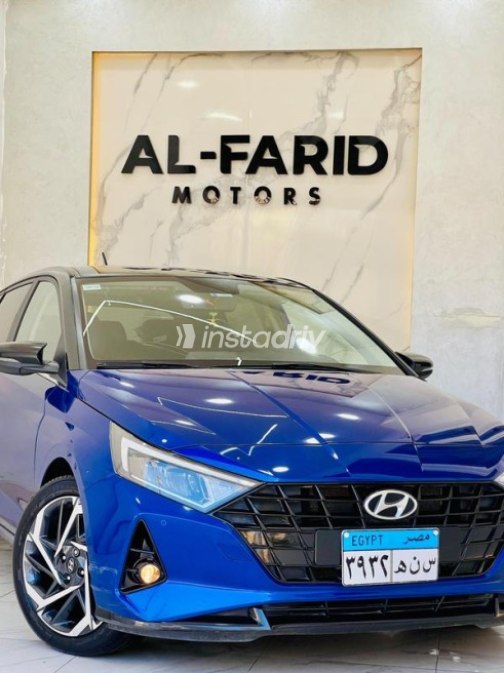 Hyundai I20 2022 Dark Blue Automatic Used for Sale in Greater Cairo ( Cairo + Giza) - 3