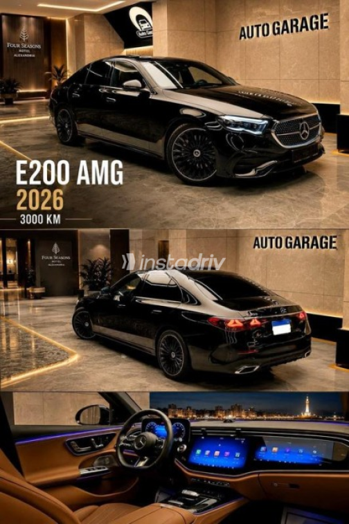 مرسيدس E 200 2026 أسود أوتوماتيك مستعملة للبيع في الإسكندرية - 3