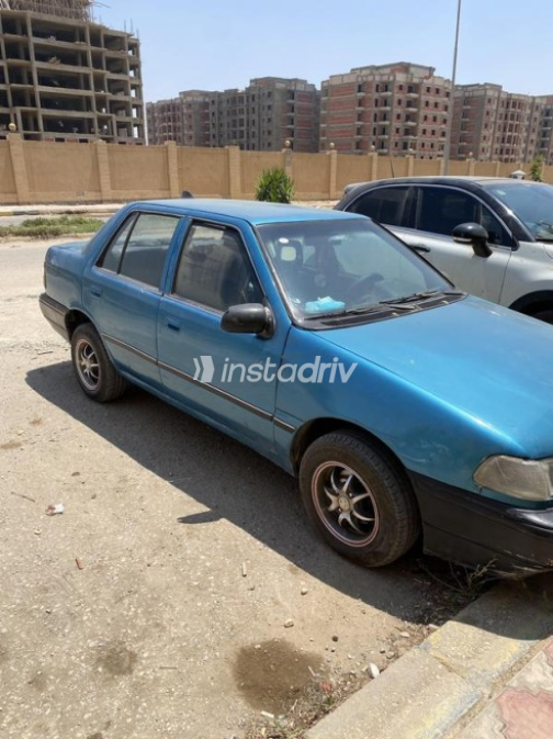 هيونداي اكسيل 1997 سماوي يدوي مستعملة للبيع في 6 أكتوبر - 2