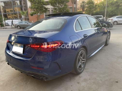 Mercedes C 180 2022 Dark Blue Automatic Used for Sale in Cairo - 1
