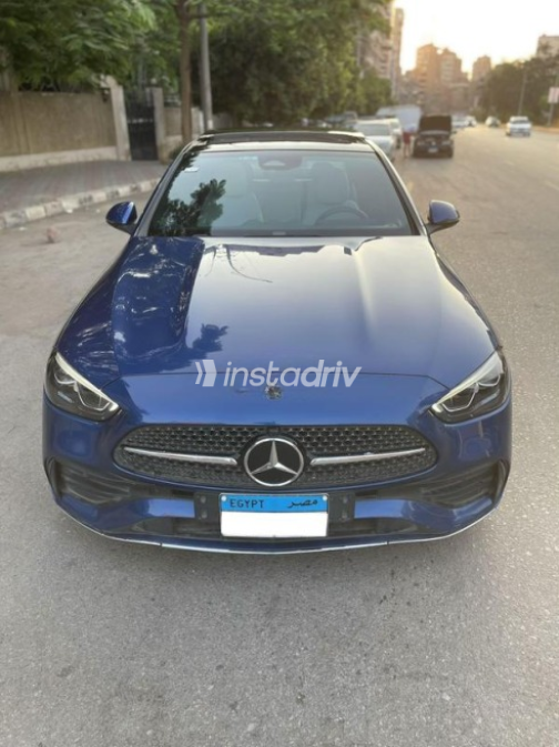 Mercedes C 180 2022 Dark Blue Automatic Used for Sale in Cairo - 2
